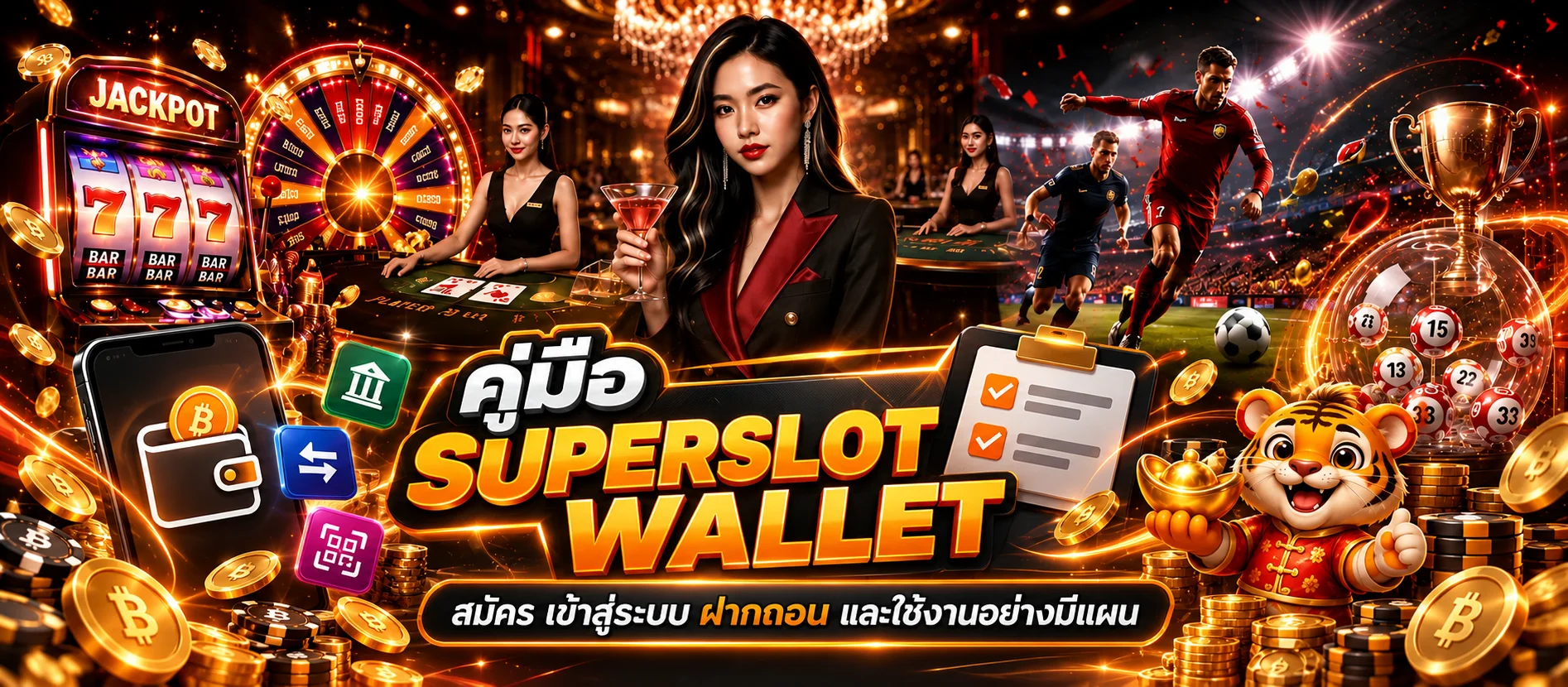 SUPERSLOT WALLET | คู่มือสมัคร Login และฝากถอน